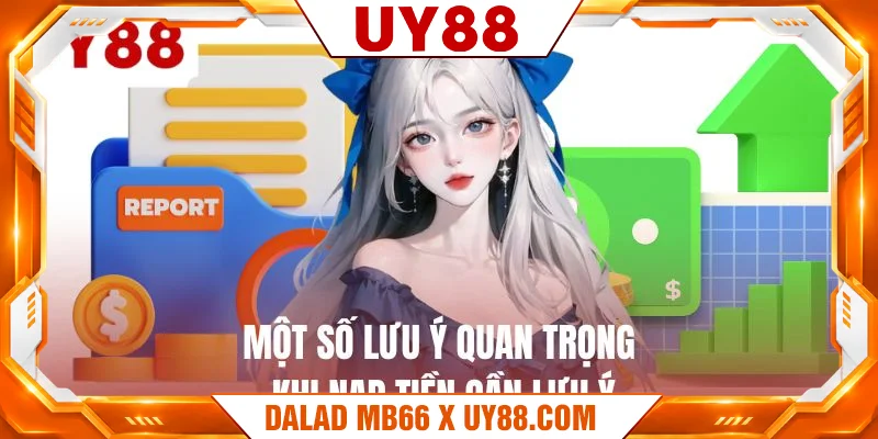 Một số lưu ý quan trọng khi nạp tiền cần lưu ý 