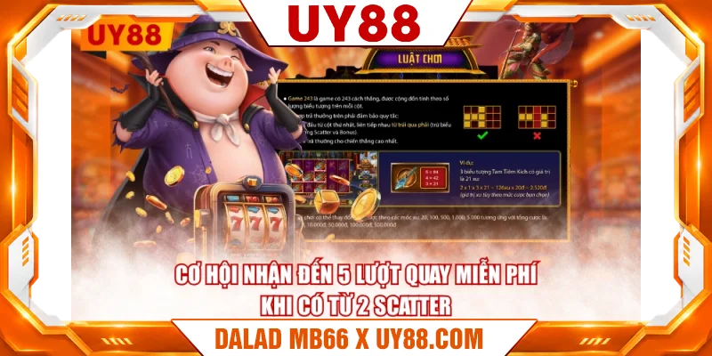 Cơ hội nhận đến 5 lượt quay miễn phí khi có từ 2 Scatter