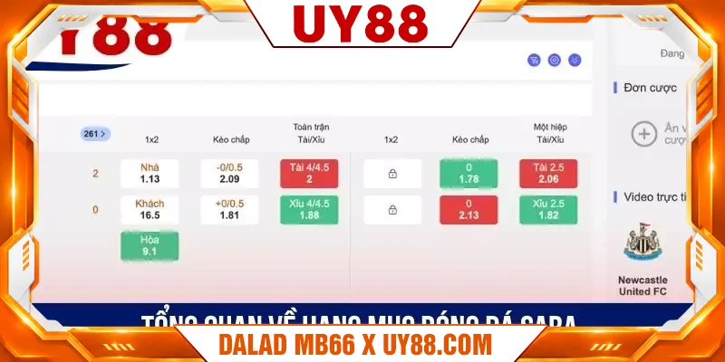 Tổng quan về hạng mục bóng đá SABA Tổng quan về hạng mục bóng đá SABA
